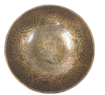 7-8" Tara Carved Hammer Singing bowl SBT-2055